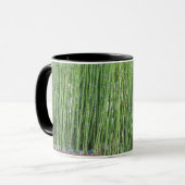 青緑のOrnamentalの草 マグカップ (正面左)