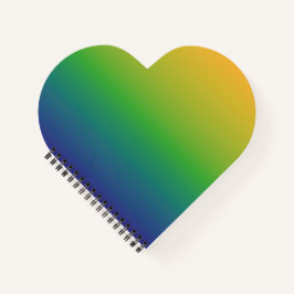 青緑イエローグラデーションデザイン ノートブック