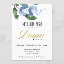 青緑インク 水彩 フラワーパーティー