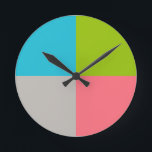 青緑ピンクグレー ラウンド壁時計<br><div class="desc">... ... ... </div>