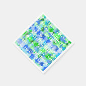 青緑モザイク スタンダードカクテルナプキン (角)