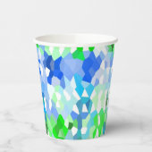 青緑モザイク 紙コップ (左)