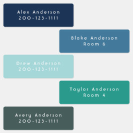 青緑中防水接着剤キッズラベル ラベル