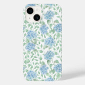 青緑水彩のワイルドフラワー Case-Mate iPhoneケース (裏面)