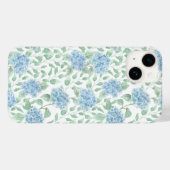 青緑水彩のワイルドフラワー Case-Mate iPhoneケース (裏面 (横))