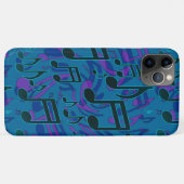 青緑紫の音符模様 Case-Mate iPhoneケース (裏面(横))