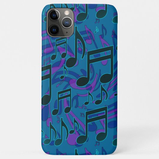 青緑紫の音符模様 Case-Mate iPhoneケース (裏面)