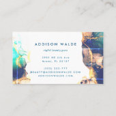 青緑美術液モダン体水彩インク  名刺 (裏面)