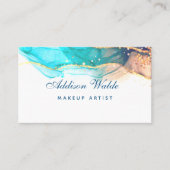 青緑美術液モダン体水彩インク  名刺 (正面)