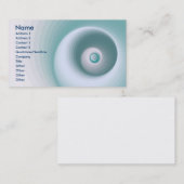 青緑色のエッセンス 名刺 (正面/裏面)