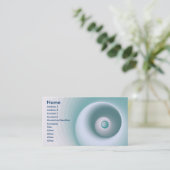 青緑色のエッセンス 名刺 (スタンド正面)