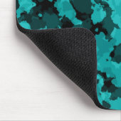 青緑色のカムフラージュのマウスパッド マウスパッド (コーナー)