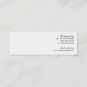 青緑色のマゼンタの黄色い凸版印刷の骨組 スキニー名刺 (裏面)