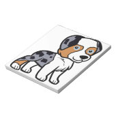 青緑色のメルル漫画 ノートパッド (回転)