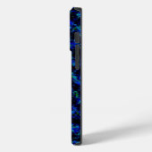青緑色の割れたガラスパターン Case-Mate iPhoneケース (裏面 / 左)