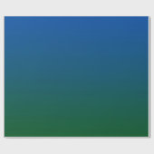 青緑色の勾配 ラッピングペーパー (フラット)