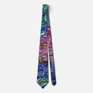 青緑色の塩水のタフィーの渦巻のタイ ネクタイ