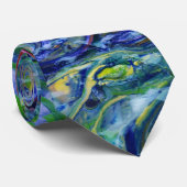 青緑色の塩水のタフィーの渦巻のタイ ネクタイ (ロール)