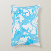 青緑色の大理石の質の枕 アクセントクッション (正面(垂直))