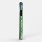 青緑色の大理石模様をつけられた電話箱 Case-Mate iPhoneケース (裏面/右)