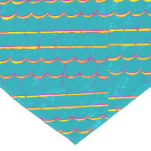 青緑色の斜め板 ショートテーブルランナー (コーナー)