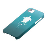 青緑色の海に対するウミガメ及び泡 Case-Mate iPhoneケース (下部)