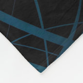 青緑色の線形Explosion2 -フリースブランケット フリースブランケット (角)