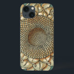 青緑色の背景のヒマワリの開花 iPhone 13ケース<br><div class="desc">青緑色の背景のヒマワリの開花の内部あなたの顔のプリント。 この植物の美しいの世界の受粉を救済することほとんど蜂を準備ができた花の近くでぶんぶんいうことを聞くことができます!</div>