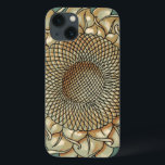 青緑色の背景のヒマワリの開花 iPhone 13ケース<br><div class="desc">青緑色の背景のヒマワリの開花の内部あなたの顔のプリント。 この植物の美しいの世界の受粉を救済することほとんど蜂を準備ができた花の近くでぶんぶんいうことを聞くことができます!</div>