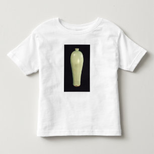 青緑色の艶出しが付いている6月「Meiping」のつぼ トドラーTシャツ