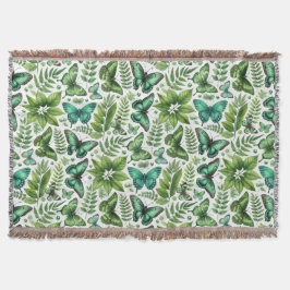 青緑色の蝶 スローブランケット