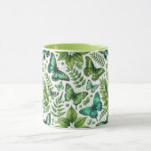 青緑色の蝶 マグカップ (中央)