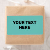 青緑色テクスチャーシンプル文字ミニマルスタイルラベル ラベル (インサイチュ)