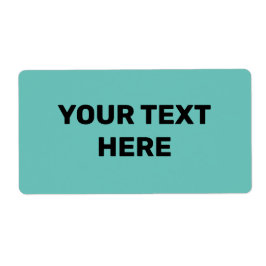 青緑色テクスチャーシンプル文字ミニマルスタイルラベル ラベル