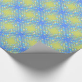 青緑色パーティーバルーンのパターンのラッピング紙 ラッピングペーパー (角)