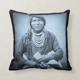 青緑色ピストルStereoviewのヴィンテージのユート族のインディアン クッション