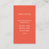 青緑色明るく赤い山静かに 名刺 (裏面)