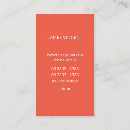 青緑色明るく赤い山静かに 名刺 (裏面)