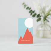 青緑色明るく赤い山静かに 名刺 (スタンド正面)