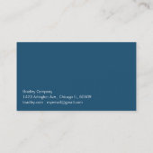 青緑色箱 名刺 (裏面)