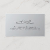 青緑色/Gr執筆機械パテントのイラストレーションをタイプして下さい 名刺 (裏面)