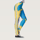 青緑葉夏レギンス レギンス (右)