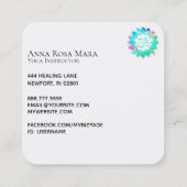 *~*青緑蓮花曼荼羅オムオウムシンボル スクエア名刺 (裏面)