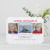 青線フォト招待状 招待状 (スタンド正面)