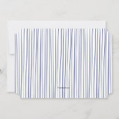 青線フォト招待状 招待状 (裏面)