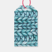 青編みのクリスマス ギフトタグ (裏面)