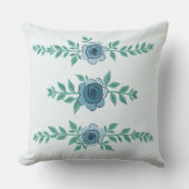 青縁どバラ クッション (正面)