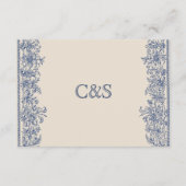 青縁どフローラ結婚の エンクロージャーカード (裏面)