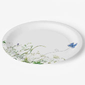 青縁ど蝶の山花 ペーパープレート (アングル)