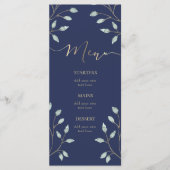 青背景のグリーン メニュー (正面)